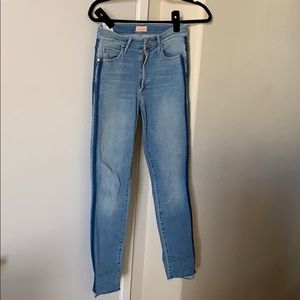 Mother fray jeans with side strip